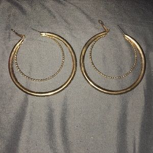 Double hoop earrings